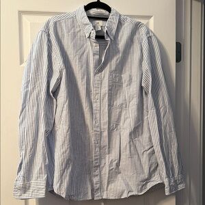 H&M Light Blue Striped Casual Shirt